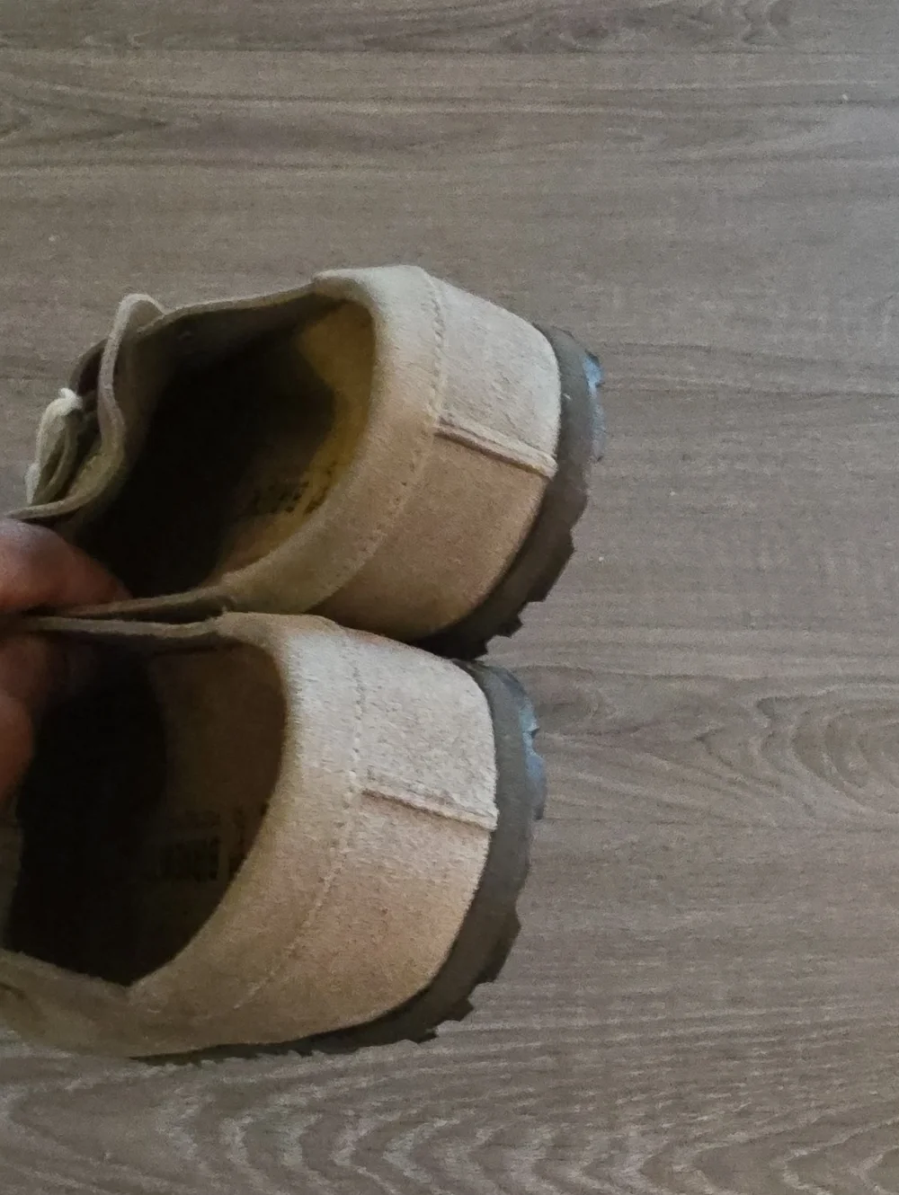 Birkenstock Suede Penny Loafers in Beige